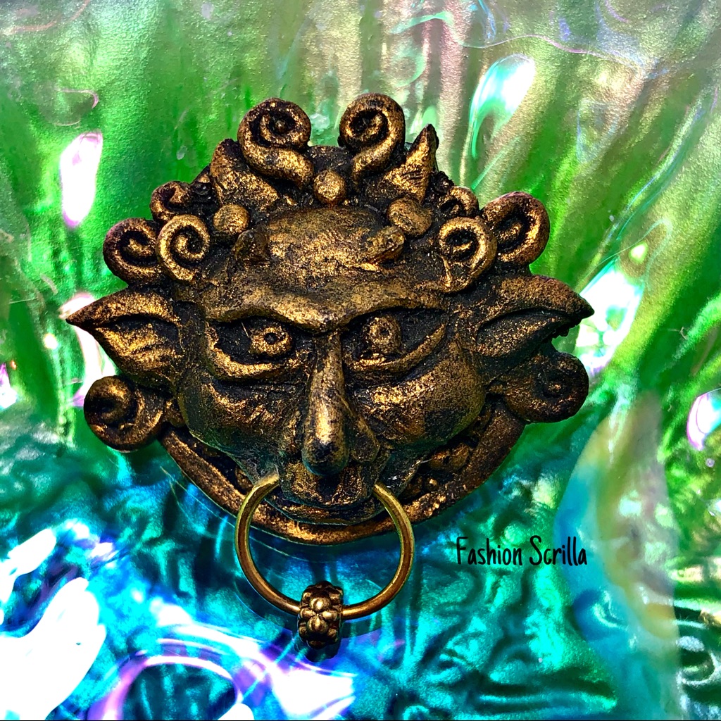The Labyrinth Right Door Knocker Gargoyle Hair Clip